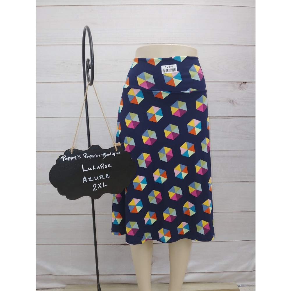 Pretty, Colorful A-Line Knee Length Skirt